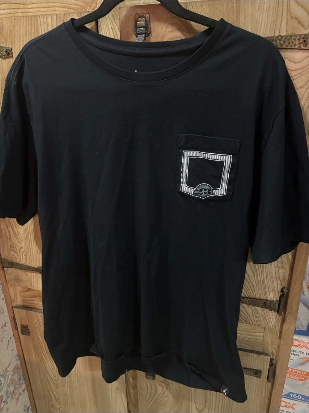 Mens Jordan Tee Shirt Short Sleeve Black 23 size XL